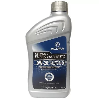 Genuine Honda/Acura Full Synthetic 0W-20 Motor Oil - Case Of 12 - 08798-9137 OEM • $114