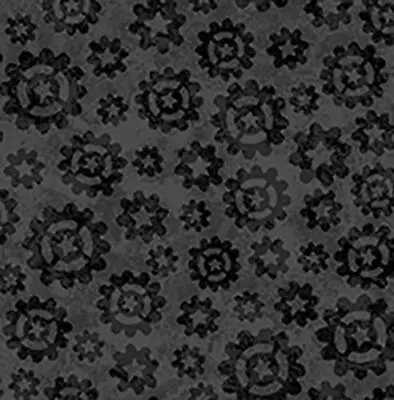 Robot Fabric BTY Launch Party Tonal Gears Black/Gray 120-99556 TheFabricEdge • $13.99