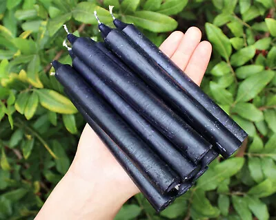 Wholesale Lot Of 36 X 6  Taper Candles: BLACK (Spell Candles Altar Household) • $28.95