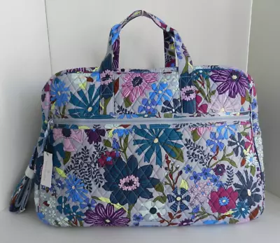 Vera Bradley Grand Traveler Bag Weekender Quilted Cotton In Bengal Lily • $69.99