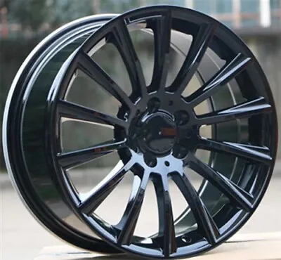 Set(4) 18  18X8.5/18x9.5 5X112 MULTI-SPOKE BLACK WHEELS BENZ C280 E300 E350 S450 • $829