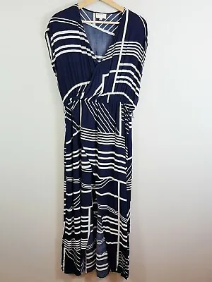 [ WITCHERY ] Womens Striped Print Maxi Dress | Size AU 10 Or US 6 • $55