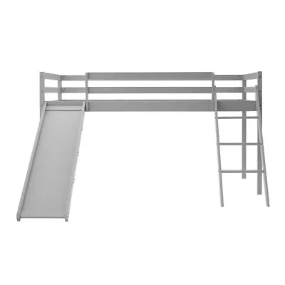 £129.99 • Buy Mid Sleeper Bed With Slide Ladder 3FT Single Pine Bed Frame Bunk Bed For Child