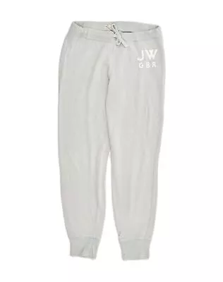 JACK WILLS Womens Tracksuit Trousers Joggers UK 8 Small Blue Cotton AM78 • £13.67