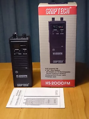 Vintage Handheld CB SKIPTECH Transceiver With  Box +Accessories • £12.50