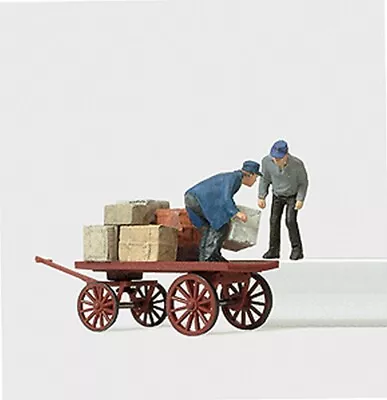 Preiser Kg - Working People -- Dock Workers W/Cart - HO • $10.45