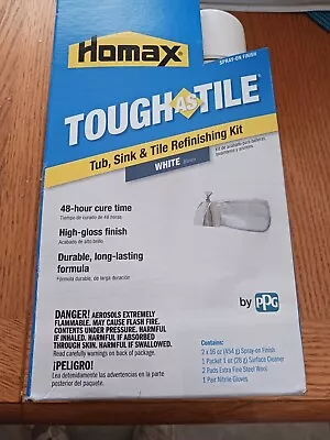 New Homax  Tough As Tile Tub & Tile Epoxy Paint Spray On Finish Kit White • $25