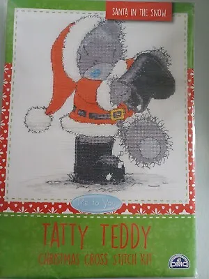 Me To You Tatty Teddy Counted Cross Stitch Kit 'santa In The Snow'. • £13.75