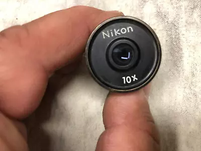 1 Nikon Vintage  10X Microscope Ocular 23mm Diameter • $30