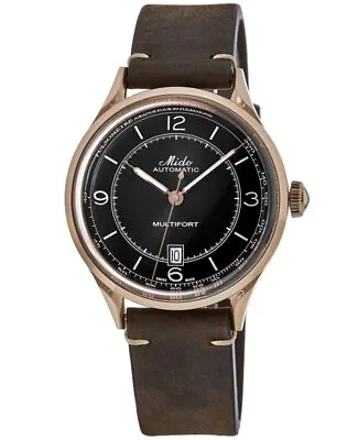 New Mido Multifort Patrimony Brown Dial Leather Men's Watch M040.407.36.060.00 • $1005