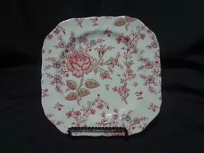 Johnson Brothers - Rose Chintz - Square Salad Plate - Made In England • $13