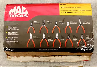 MAC Tools USA 10pc Mini Precision Pliers Set W/ Soft Case  P301910 OPEN BOX READ • $179.95