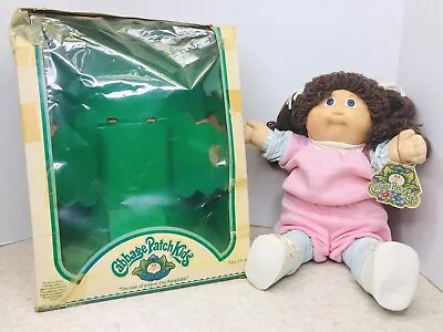 Vintage Cabbage Patch Kids 1984 Brown Hair Blue Eyes Freckles 3900 • $79.99