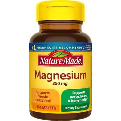 Nature Made Magnesium 250 Mg 100 Tabs • $8.94