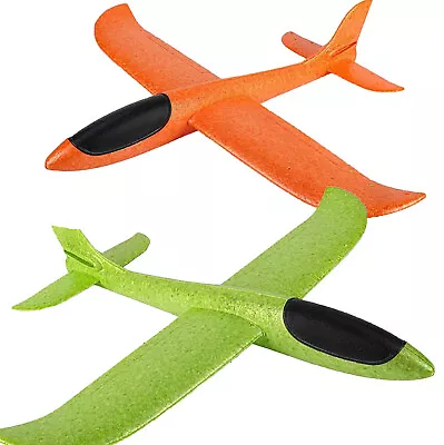 Toy Airplane Games Styrofoam Throw Planes For Kids Gift Set Of 2 Various Colors • $8.97