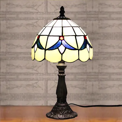 $64.99 • Buy Handcrafted Mission Tiffany Style Desk Lamp Stained Glass 1 Light Table Lamp