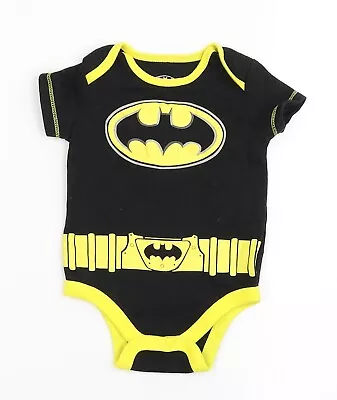 £4 • Buy Batman Boys Black  Cotton Babygrow One-Piece Size 0-3 Months  Snap  