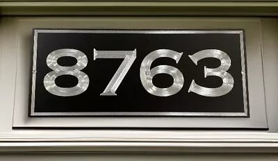 Engraved Personalized Custom House Home Number Street Address Metal 12x5 Sign • $23.95