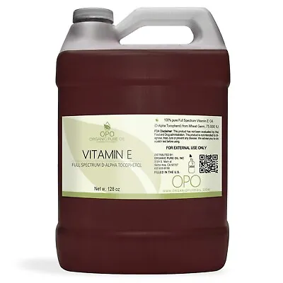 Vitamin E Oil Pure Full Spectrum 75000 IU Non Gmo Undiluted Bulk 4 8 16 32 Gal • $14.99