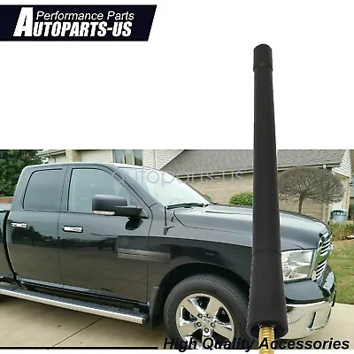 Fit 09-21 DODGE RAM 1500 2500 3500 7 Inch Short Black Antenna Mast Power AM/FM • $10.02