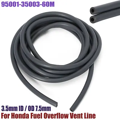 For Honda Black Motorcycle Fuel Overflow Vent Line - 3.5mm ID - 10 Foot Roll • $17.66