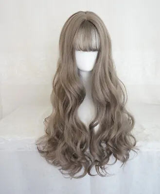 Harajuku Women Daily Full Wig Cosplay Long Bang Wigs Lolita Girls Curly Hair • $36.99