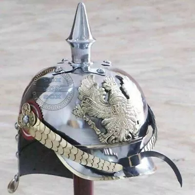 Iron German Pickelhaube Helmet Prussian Helmet WW1 Helmet Vintage Imperial Gift • $122.12