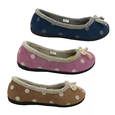 Panda Emi Spot Ladies Slippers Low Cut Slip On Wider Slipper Soft Flat • $39.95