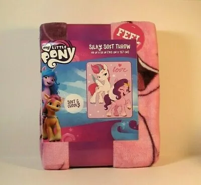 My Little Pony Silky Soft Throw Blanket 40x50 NEW • $26.95