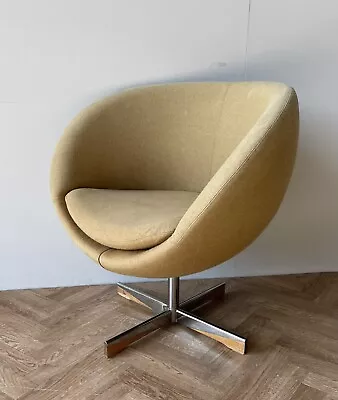 Sven Ivar Dysthe Stokke Vintage Planet Swivel Tilt Lounge Egg Chair Armchair • £310