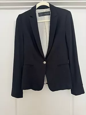 Zara Basic Black Blazer Size M • $50