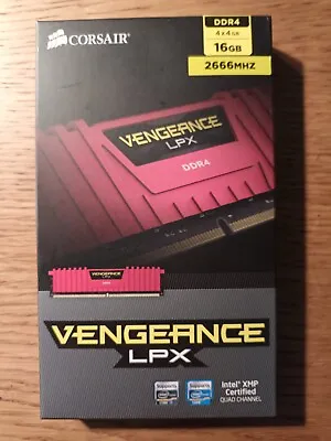 Corsair Vengeance LPX 16 GB (4 X 4 GB) RAM DDR4 2666MHz CMK16GX4M4A2666C16R • £30