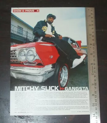 Mitchy Slick Original ONE Magazine Clipping Page PHOTO Article • $20