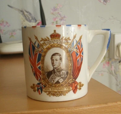 £3 • Buy Vintage Parrott & Company Coronet Ware   Hm.edward Viii   1937 Coronation Cup