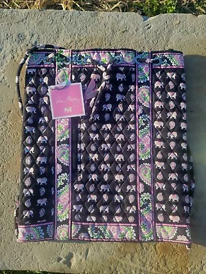 NWTS Vera Bradley PINK ELEPHANTS Backsack/Backpack Hard To Find Retired Item  • $59.95