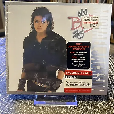 Michael Jackson Bad 25 Anniversary Edition Target Exclusive 2012 SEALED 2cd/DVD • $60