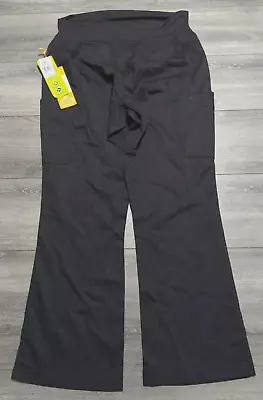 Landau Pants Adult Large Black Maternity Bootcut Bottoms Womens • $22.99