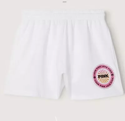 Victoria's Secret Pink Campus Shorts White Ombre • $38.98