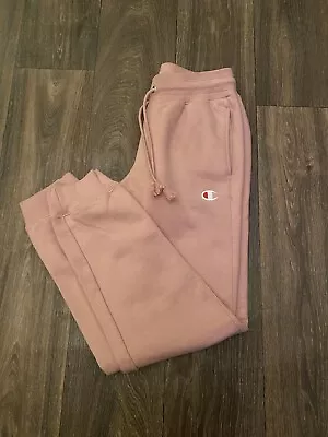 Vintage Champion Reverse Weave Sweatpants Jogger Pants Size XS Pink • $19.98
