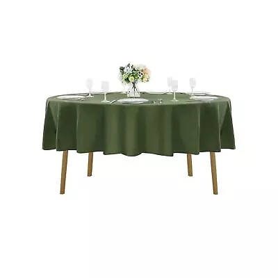 90 Inch Round Tablecloth Washable Polyester Table Cloth Decorative Table Cove... • $25.17