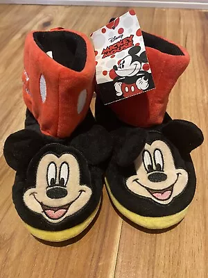 Mickey Mouse Toddler Boys Slippers Size 9-10 Disney NWT • $14.99