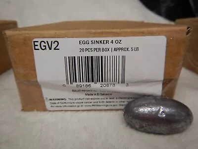 Bullet Weights EGV2 Egg Sinker 5lb 4oz 20pc Approx. Box • $29.99