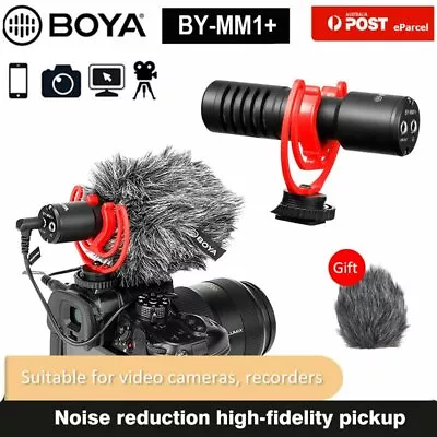 AU BOYA BY-MM1 Condenser Video Recording Microphone For Phone DSLR Camcorder PC • $28.99