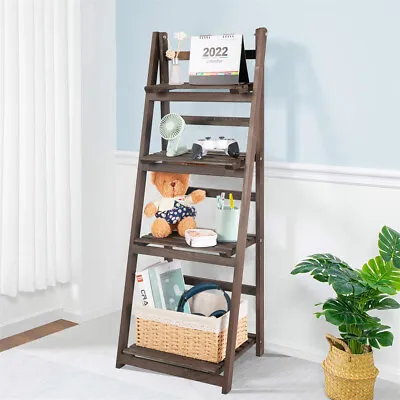 Heavy Duty Ladder Shelf Storage Rack Bookcase For Living RoomKitchenBedroom • $40.93