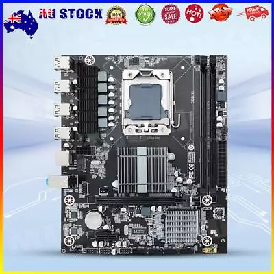 X58 Desktop Motherboard Support E5640 LGA 1366 Gaming PC Mainboard 32GB RAM SATA • $58.39