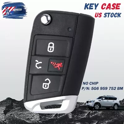 For Volkswagen Jetta Tiguan Golf GTI 2018-2021 Remote Key Shell Case Fob HU162T • $11.51