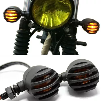 Motorcycle Turn Signals Indicators LED Tail Light Bullet For Cafe Racer Bobber • $29.86