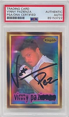 Vinny Paz Pazienza Signed 1996 Ringside Boxing Trading Card #24 PSA/DNA • $69.99