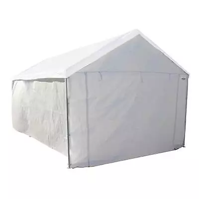 Caravan Canopy Domain Car Port Tent Sidewalls W/ Straps White (Sidewalls Only) • £63.69