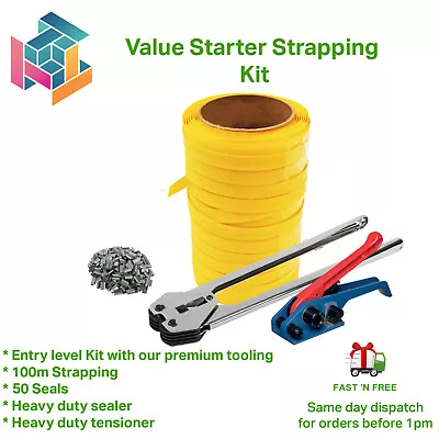 Safeguard Trojan Economy Heavy Duty Pallet Strapping Banding Kit 100m Coil • £65